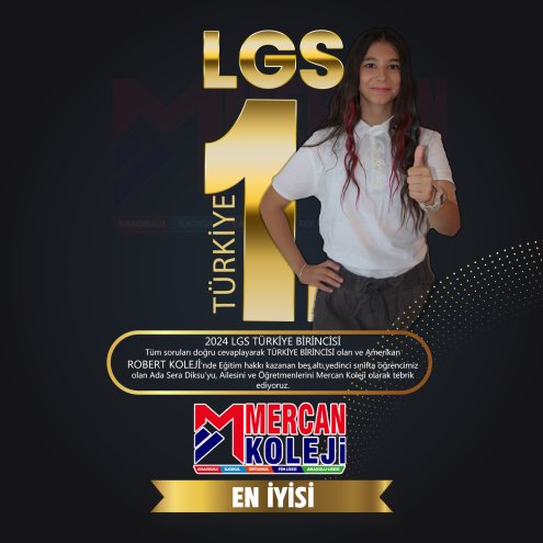 2024 LGS TÜRKİYE BİRİNCİSİ Malatya Mercan Koleji EN İYİSİ